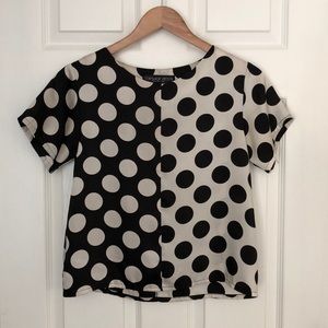 Topshop short sleeve woven top. Sz US4